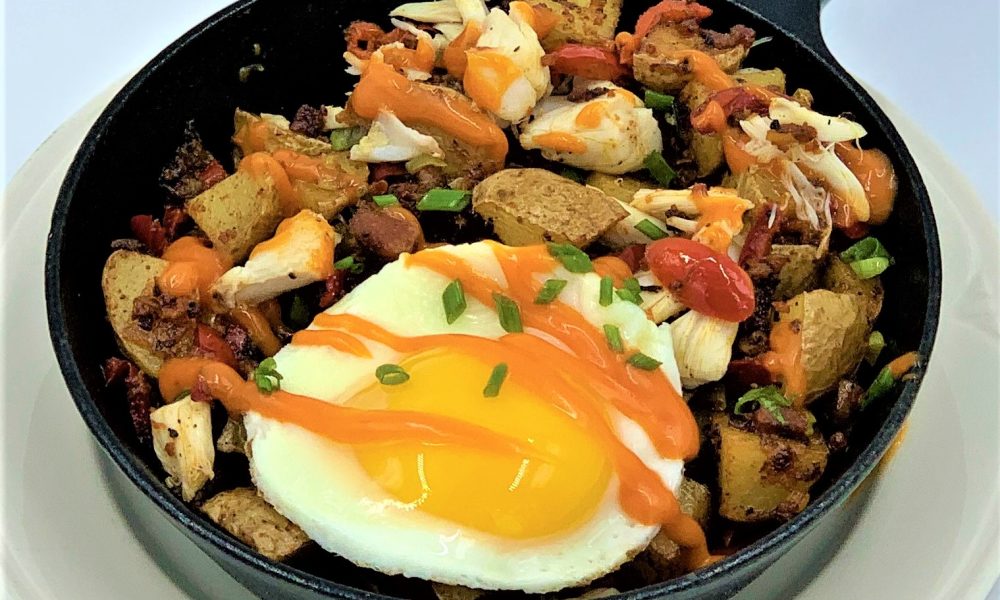 Crab Hash and Fried Egg